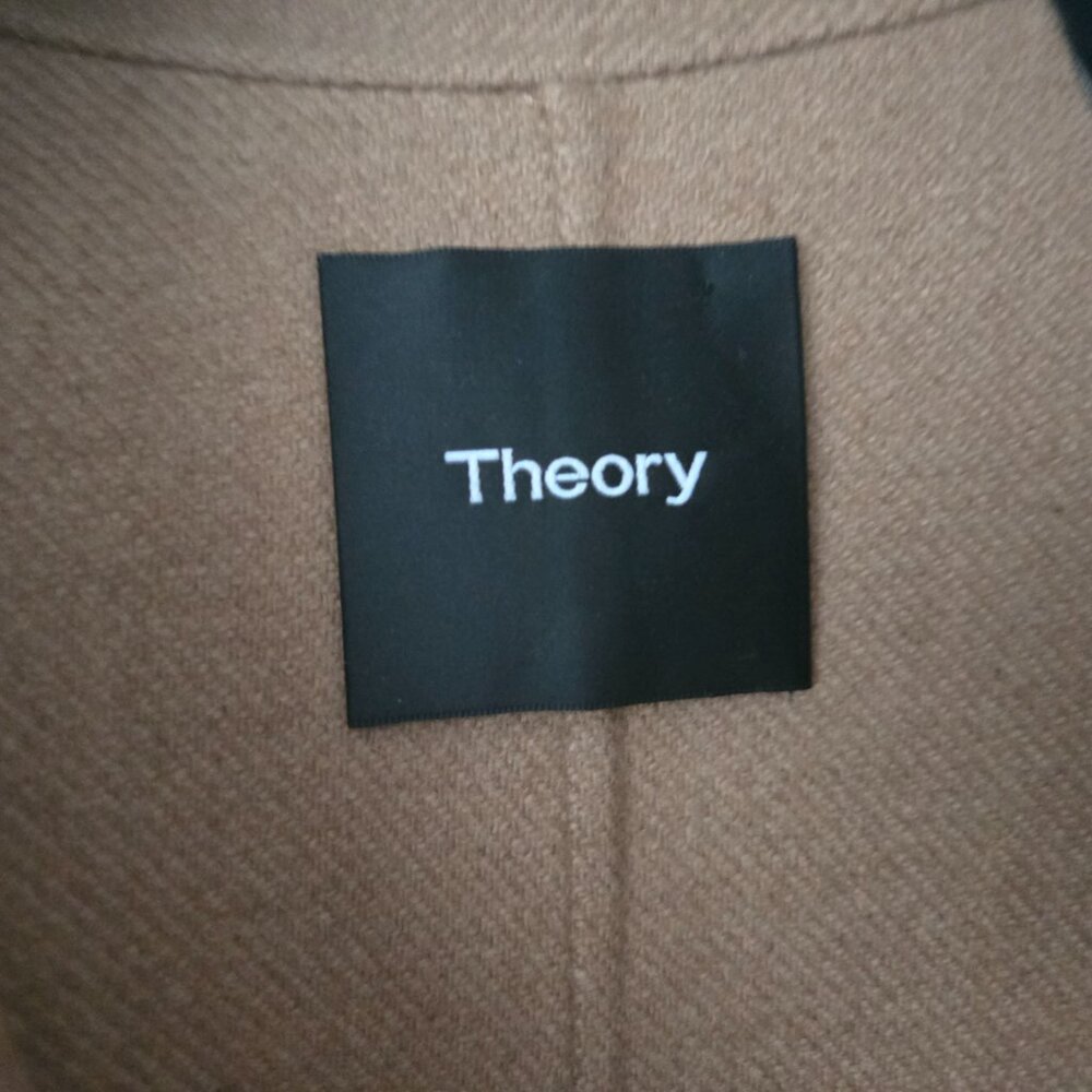 * HOST PICK * THEORY  NEW CAMEL  Wool Coat - Picture 4 of 6